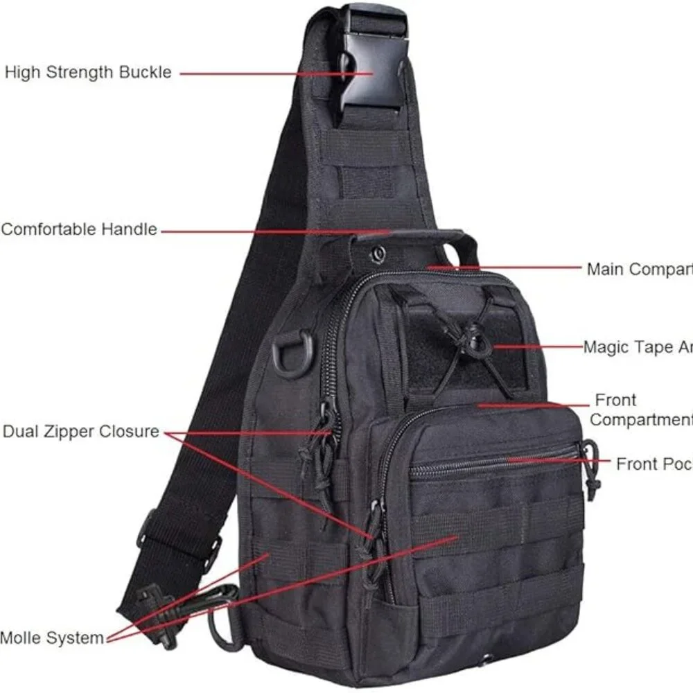 Military sport sling shoulder bag